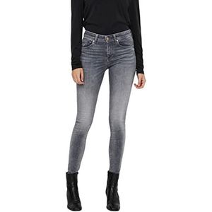 Vero Moda VMLUX MR RI201 GA NOOS vrouwen Jeans Slim Medium Grey S / 34, Middelgrijze denim