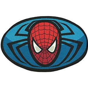 THE DECO FACTORY Spiderman vloerkleed voor kinderen, 90 cm x 57 cm, meerkleurig