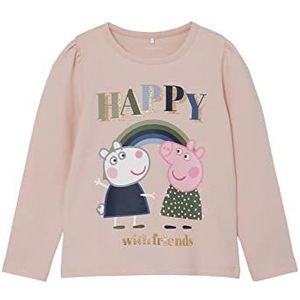 Name It Nmfdurita Peppapig Ls Top Cplg T-Shirt À Manches Longues Fille, Rose Smoke, 92