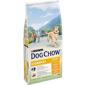 DOG CHOW Compleet droogvoer met kip voor volwassen honden, 14 kg