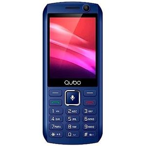 Qubo P280 2,8 4G telefoon met grote toetsen, Kaios-systeem, blauw
