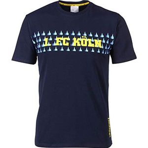 uhlsport FC Cologne Loiirs T-shirt voor heren, meerkleurig 19/20, marineblauw/lichtblauw