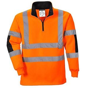 Portwest B308 Rugby Xenon werkshirt, hoge zichtbaarheid, oranje, extra groot