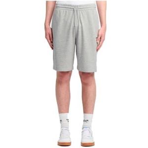 Reebok Identity Small Logo FT Short, Gris chiné/rouge vecteur, M