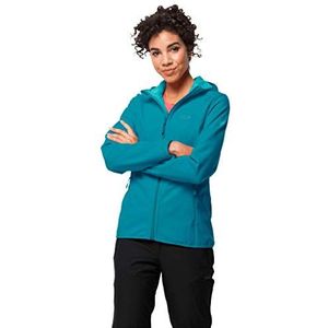 Jack Wolfskin Northern Point Softshelljas voor dames, Donker Cyaan