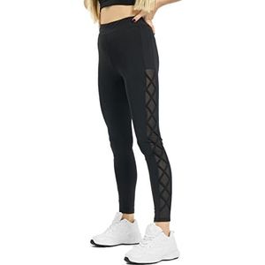 Urban Classics dames mesh leggings, zwart (00007)