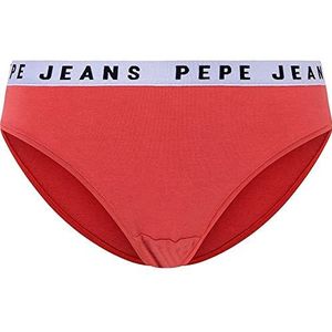 Pepe Jeans Solid sous-vêtement de Style Bikini, Rouge (Red), S Femme