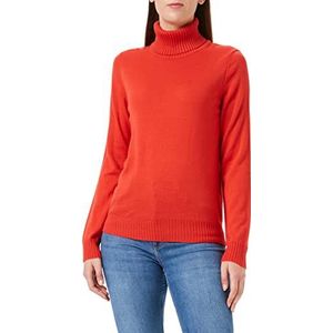 Sisley Turtle Neck Sweater 109 Mm2022 Dames Sweatshirt (1 stuk), Brick Red 1W4