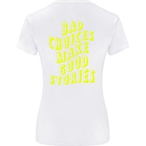 Babaco t-shirt dames, Bad Choices 001 wit