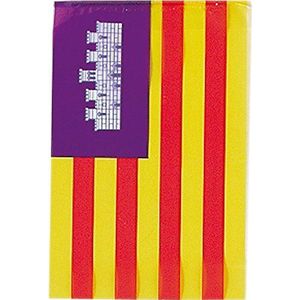Verbetena - Vlag van kunststof Balearen, 20 x 30 cm, zak 5 x 10 m (011200080)