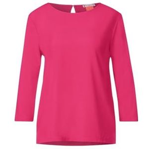 Street One A320324 T-shirt met 3/4 mouwen voor dames, Coral Blossom