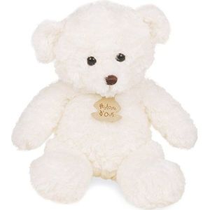 Histoire d'Ours - Knuffelige beer - wit - 21 cm - zacht lichaam - zacht en schattig - cadeau-idee voor geboorte en verjaardag meisjes en jongens - HO2533FLORAJ