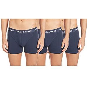 JACK & JONES Jacanthony Set van 3 boxershorts voor heren, blauw, 3 stuks, Blauwe Nachten