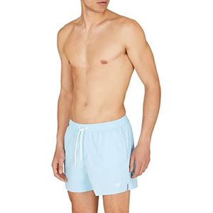 Emporio Armani Emporio Armani Boxershorts voor heren met geborduurd logo, badpak, Hemelsblauw