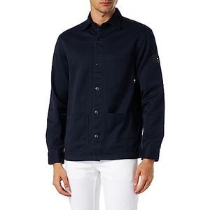 Tommy Hilfiger Heavy Twill Solid Shirt Jacket Chemises décontractées pour homme, Desert Sky, XL