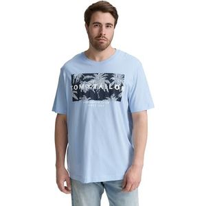 TOM TAILOR 1048186 T-shirt voor heren, 21068 - licht poederblauw, 4XL grote maat