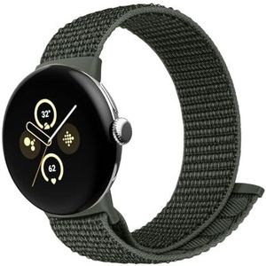 SimpleThings Google Pixel Watch 2/Pixel Watch nylon armband, verstelbaar, ademend, zacht en licht, sportgesp voor Google Watch voor dames en heren