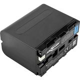 ANSMANN Batterij voor Sony camera (1 stuk) – reservebatterij A-geluid NP F970 – Li-Po-batterij 7,4 V 6600 mAh compatibel met NanGuang of Yongnuo® LED-projector