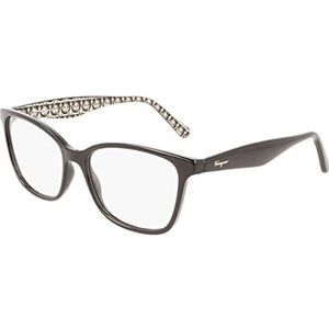 Salvatore Ferragamo Unisex Volwassenen Zonnebril, 001 Zwart, 55, 001, zwart