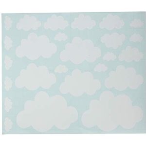 Homemania 8681847092438 Sticker Cloud Decoratie, Art Casa Decoro muur, wit, van vinyl, 35 x 0,15 x 20 cm