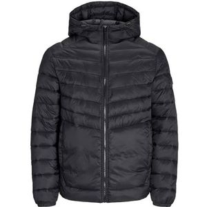 Jack & Jones Plus JJESPRINT Puffer Noos PLS Veste matelassée à capuche pour homme, noir, 6XL, Noir, 6XL