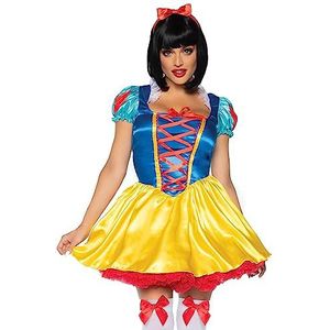 Leg Avenue Fairytale Snow White Volwassen Size Kostuum voor dames, meerkleurig, maat XS (EUR 34)