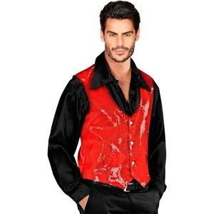 Widmann - Pailletten vest, Rood