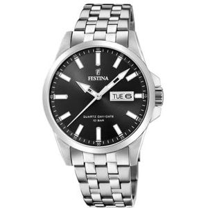 Festina Klok F20357/4, Zilverkleurig, 41, armband, Zilverkleurig, Armband