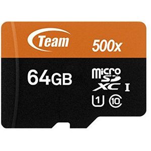 TeamGroup TUSDX64GUHS03 Micro-SD-geheugenkaart (64 GB, klasse 10, UHS-I)