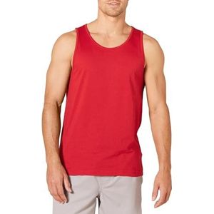 Amazon Essentials Heren slim fit tanktop, rood, XL