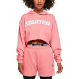 STARTER BLACK LABEL Korte sweatshirt met capuchon voor dames, grapefruit, roze