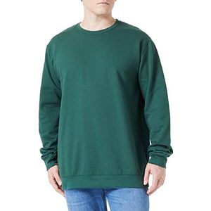 Trigema Heren sweatshirt van biologisch katoen, Fir Groen
