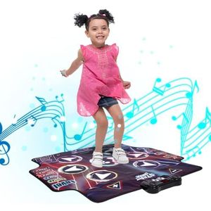 NK Dansmat voor kinderen vanaf 5 jaar en volwassenen met Bluetooth 5.0, led-muziekmat met 7 speelmodi, verjaardagscadeau, Kerstmis, antislip basis en luidspreker met volume