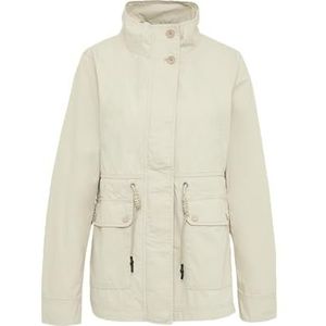 QS Veste en coton avec cordon de serrage à la taille, gris clair, L