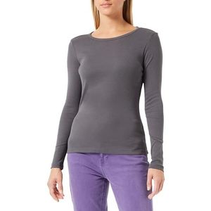 s.Oliver 2139594 T-shirt met lange mouwen voor dames, 9824 Grijs