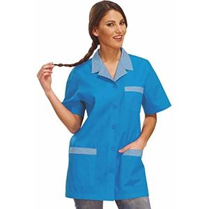 SIGGI - blouse ""Anna"" met drie zakken - stof van polyester 65% katoen 35% verschillende kleuren gewicht 130 g/m² - maat L - varianten: lichtblauw