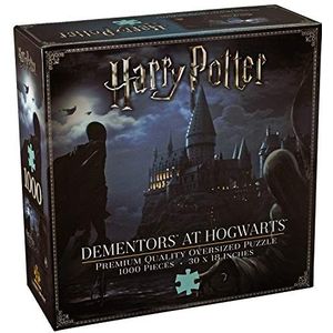The Noble Collection Harry Potter Dementors at Hogwarts 1000 stuks Jigsaw puzzel, 76 x 45 cm, oversized puzzel, Harry Potter-filmset, filmrekwisieten, wand, cadeaus voor familie, vrienden en Harry Potter-fans