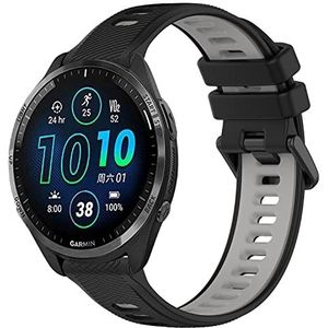 KNOXS Armband voor Garmin Forerunner 965 Smart Watch Band, gemakkelijk te reinigen, sport, verstelbaar, zachte siliconen, 22 mm band