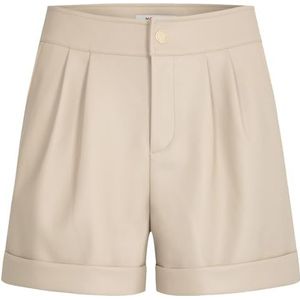 MORGAN Short en Similicuir Beige, Ficelle, 36