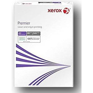 1 papiercassette voor A3-printers, XEROX 500 vel, 80 g, wit, A3-multifunctioneel papier, voor laserprinters, inkjetprinters en kopieerapparaten