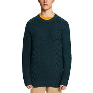 ESPRIT 103cc2i301 heren sweater, Smaragdgroen (305)