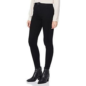 Noisy May NOS DE Skinny jeans voor dames, Zwart (Zwarte Denim Zwarte Denim)