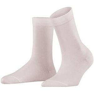 FALKE Cotton Touch damessokken, katoen, duurzaam, zwart, wit, meer fijne kleuren, elegant, effen, zonder patroon, voor zomer of winter, 1 paar, Roze (Light Pink 8458) nieuw - milieuvriendelijk