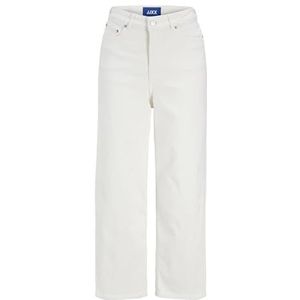 Jack & Jones JXMILLA C185 DNM LN Culotte HW Jeans, Blanc/denim, 27W / 32L