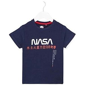 Nasa T-shirt, jongens, marineblauw, 8 jaar, Marinier