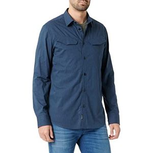 G-STAR RAW Slim Fit herenoverhemd met schuine zak, meerkleurig (Salute Htr C965-d422), M, meerkleurig (Salute Htr C965-d422)