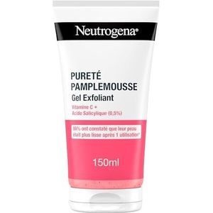 Neutrogena | Zuiverheid Peeling Gel Grapefruit (tube van 150 ml) – Gezichtsreiniger met vitamine C en salicylzuur (0,5%) – 96% ontdekte dat hun huid na 1 gebruik gladder was*