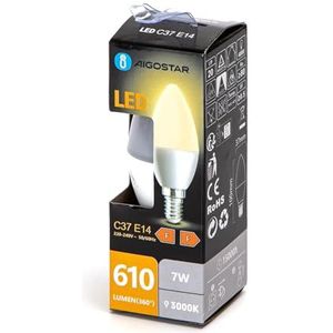 Blendend LED C37 E14 7W 3000K