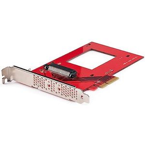 StarTech.com U.3 naar PCIe adapterkaart PCIe 4.0 x4 adapter voor 2,5 inch U.3 NVMe SSD PCI Express SFF-TA-1001 uitbreidingskaart TAA conform (PEX4SFF8639U3)