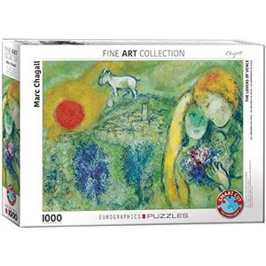 EuroGraphics Puzzel met 1000 stukjes ""Marc Chagall – Liebes de Vence"", meerkleurig